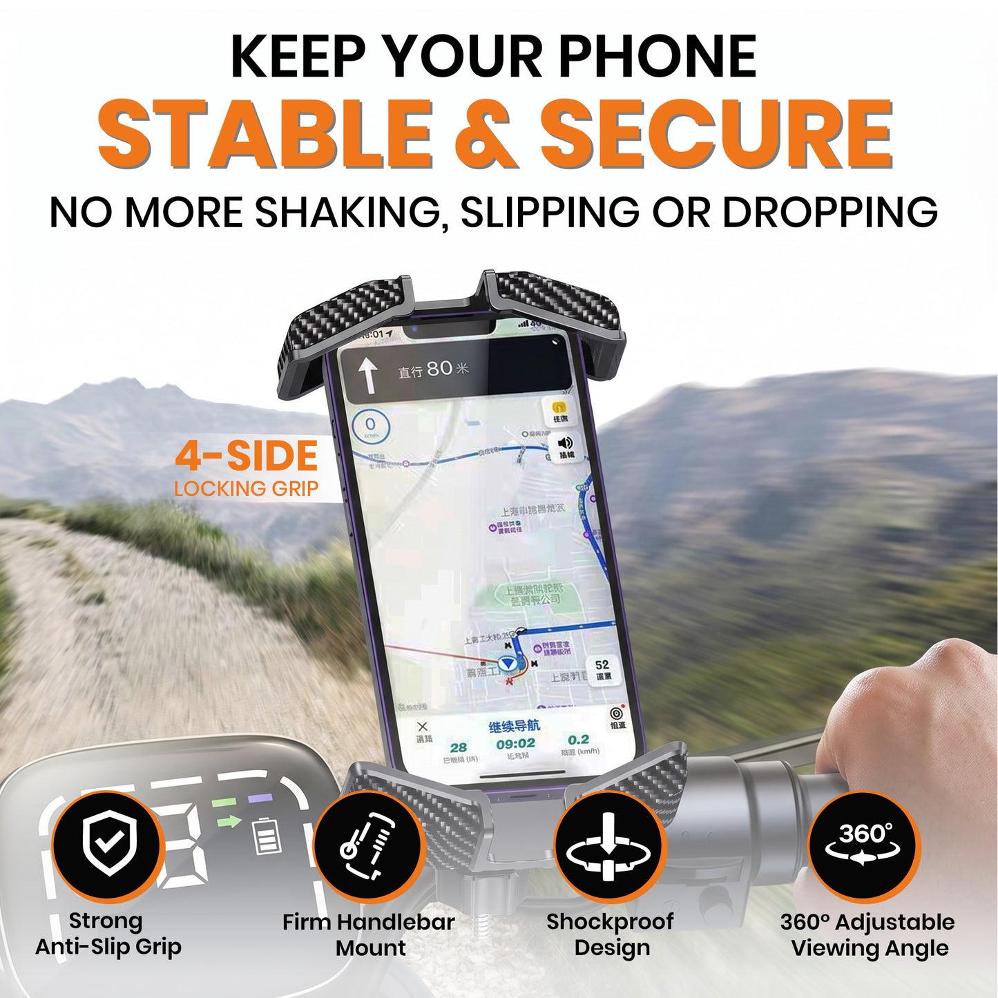 Mobile Holder Gripper-21 Bike