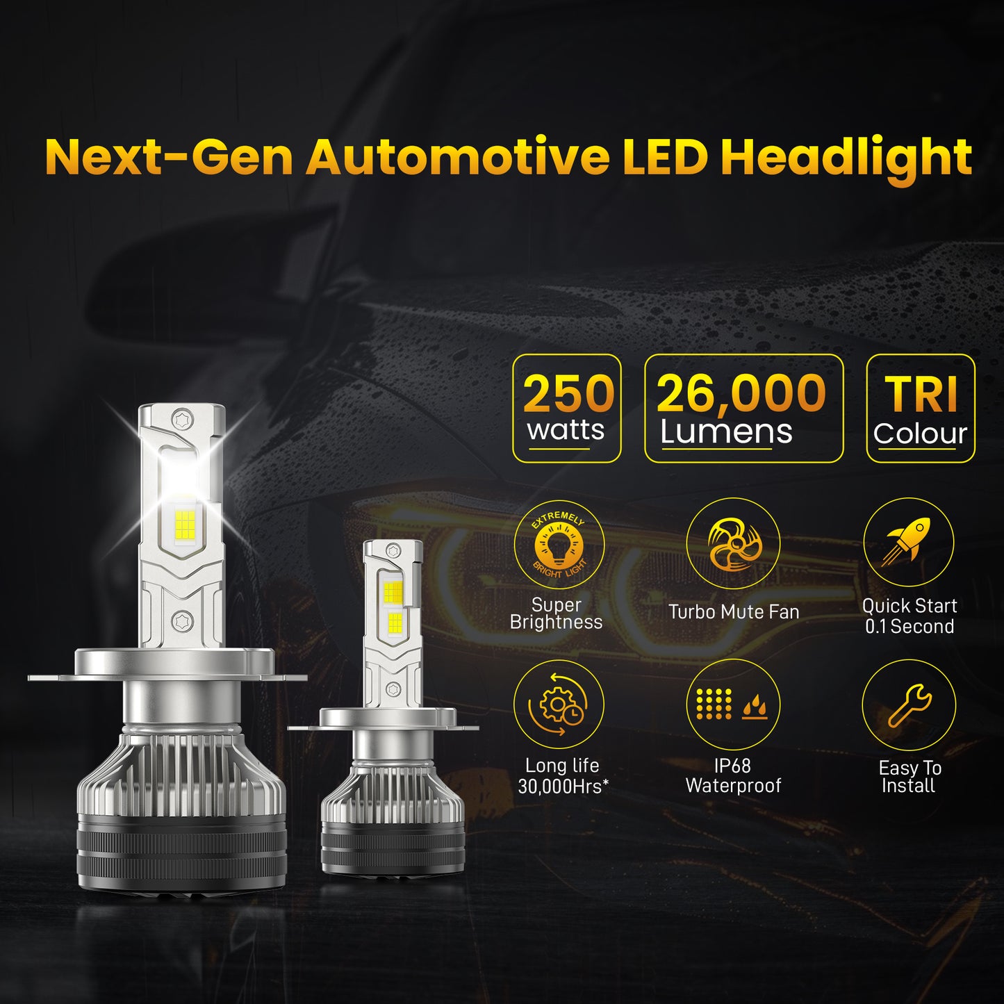 Beam Z4 (250 WATT) - Tri Colour - (All-weather visibility)