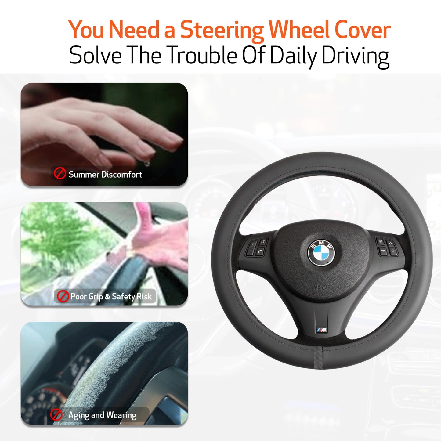 Car Streeing Cover Grip-On-11