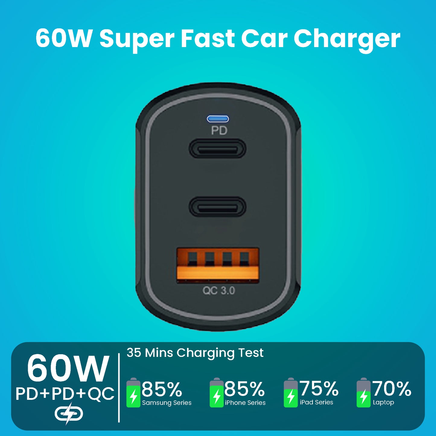 Car Charger Speedo-109-60W